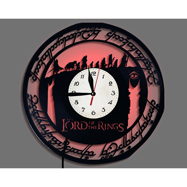 Lord of Rings Bagginss Vinyl Väggklocka Skivklocka Retro Dekor Väggkonstklocka