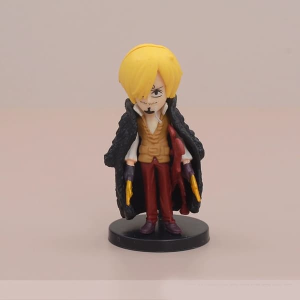 9 kpl One Piece Luffy Chopper Franky PVC Chibi -hahmosetti 6-9 cm