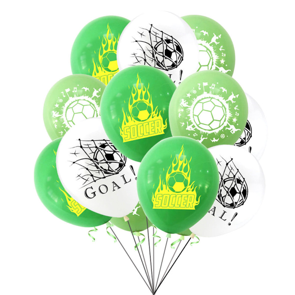 Fotboll Grattis på födelsedagen Ballong Set Latex Ballonger Party Dekoration Kit