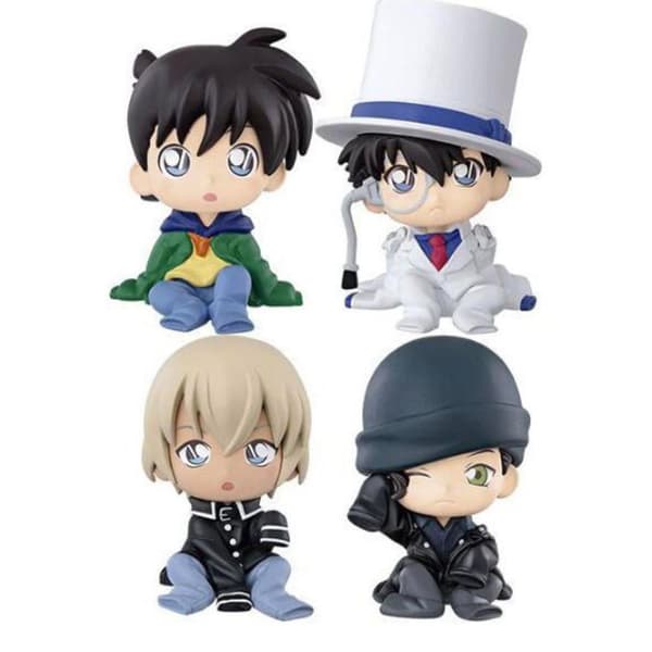 4 st Figurset Detektiv Conan Leksaksdocka Anime-samling
