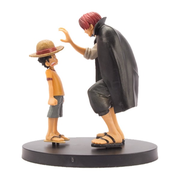 One Piece Childhood Luffy Shanks scen figur leksak modell