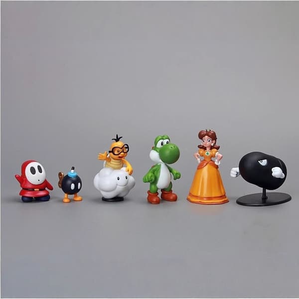 18 stk. Mario spilkarakterfigurer 3-7 cm PVC mini samlerobjekt-sæt