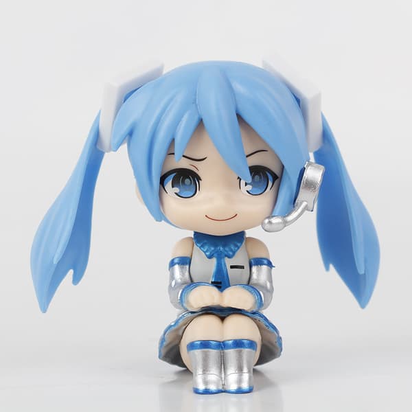 5 st. Hatsune Miku Chibi PVC-karaktärsfigurer samlarset för skrivbordsdisplay