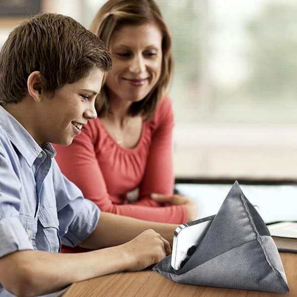 Bean Bag Telefonholder, Blød Fløjls-pudeholder til Telefoner og Tablets