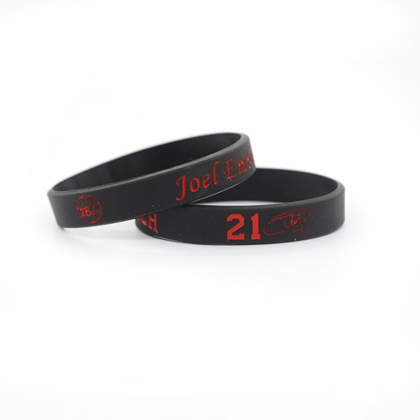 4st Basket Joel Embiid 21 Silikongummiarmband Sport Lysande Armband