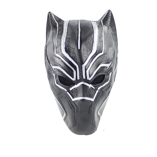 Black Panther Mask Latex Huvudbonader Cosplay Kostym rekvisita