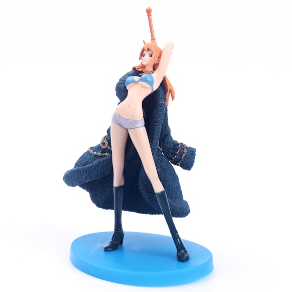 Nami Stand Pose Figura One Piece Anime Brinquedo Modell 19cm