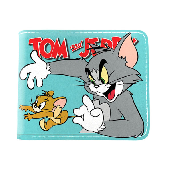 Jerry Tom Anime plånbok Bifold kort plånbok plånbok med myntficka