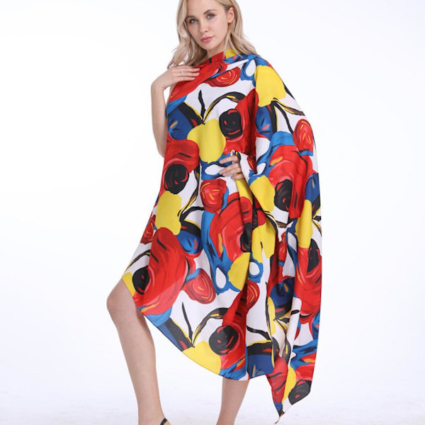 Beach Silky Shawl Wrap Summer Sun Proof Pullover Cape for Lady