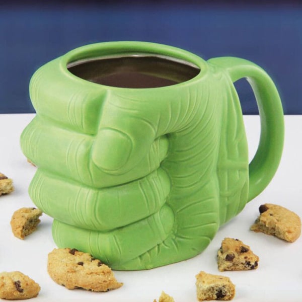 Grön Hulk Fist Keramisk kaffemugg Tekopp Nyhet Present