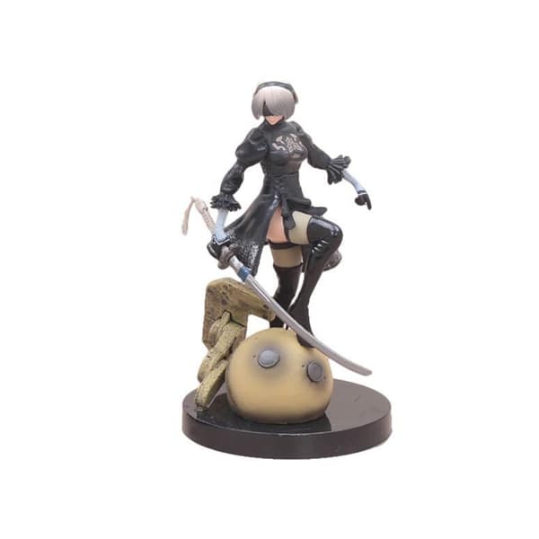 1 st NieR:Automata 2B Anime Figur Leksak Samlingsmodell Dekoration Samlarobjekt Staty