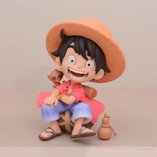 3-pack One Piece Luffy, Zoro och Ace PVC Chibi-figurer set 14 cm