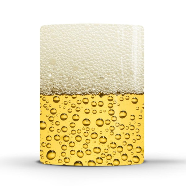 Beer Bubble Color Changing Mug Keramisk kaffemugg Thermal tekopp Nyhetspresent