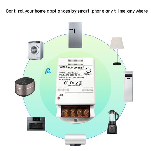 Tuya Zigbee 30A Smart Switch til vandpumpe med app-styring og timer