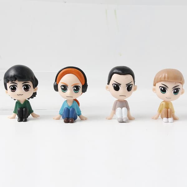 8 stk. Stranger Things Chibi-figurer 5 cm PVC mini samlerfigursæt