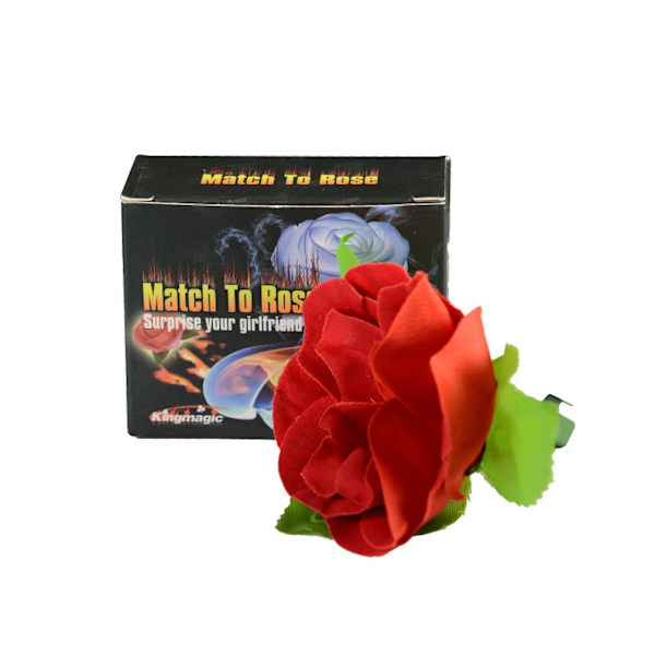 Matcha med Rose Magic Trick Trollkarl Närbild Rekvisita Jippon Prank Tool