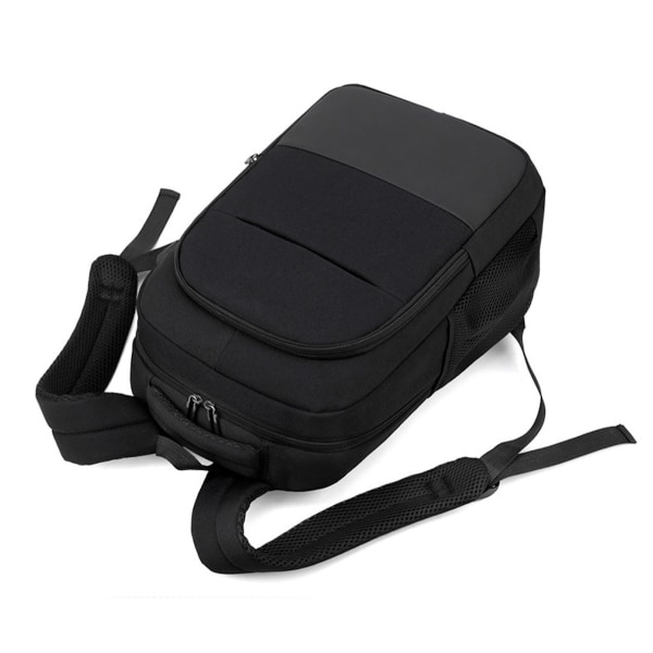 Skolväska för män Notebook-ryggsäck med USB laddningsport Blue