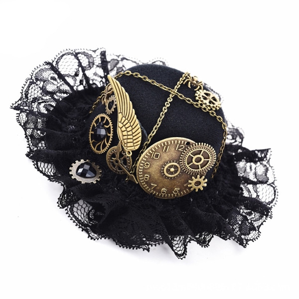 Steampunk Hat Vintage Lolita Cosplay Festival Barrettes Cap