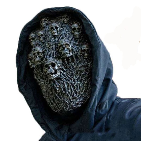 Steampunk Skeleton Headgear Mask Cosplay rekvisita för Halloween