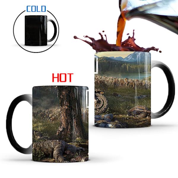 Dagar som gått i det förflutna färgskiftande mugg Keramisk kaffemugg Thermal tekopp Nyhetspresent