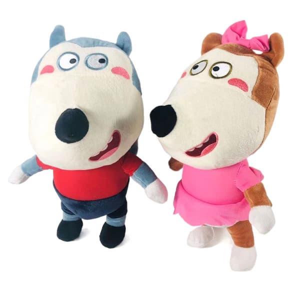 Anime Plyschleksak Docka Leksaksdocka 2st Wolfoos Docka Barn 30cm