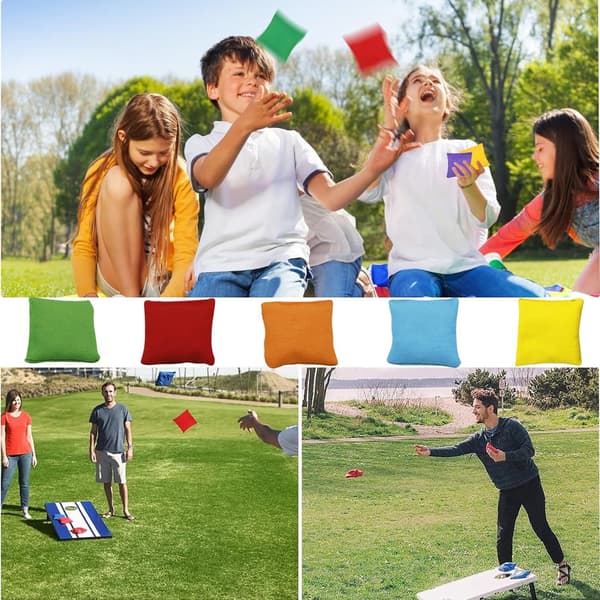 10 kpl 10 cm hernepusseja cornhole-heittopeleihin, lasten ulkoleikkeihin ja juhliin
