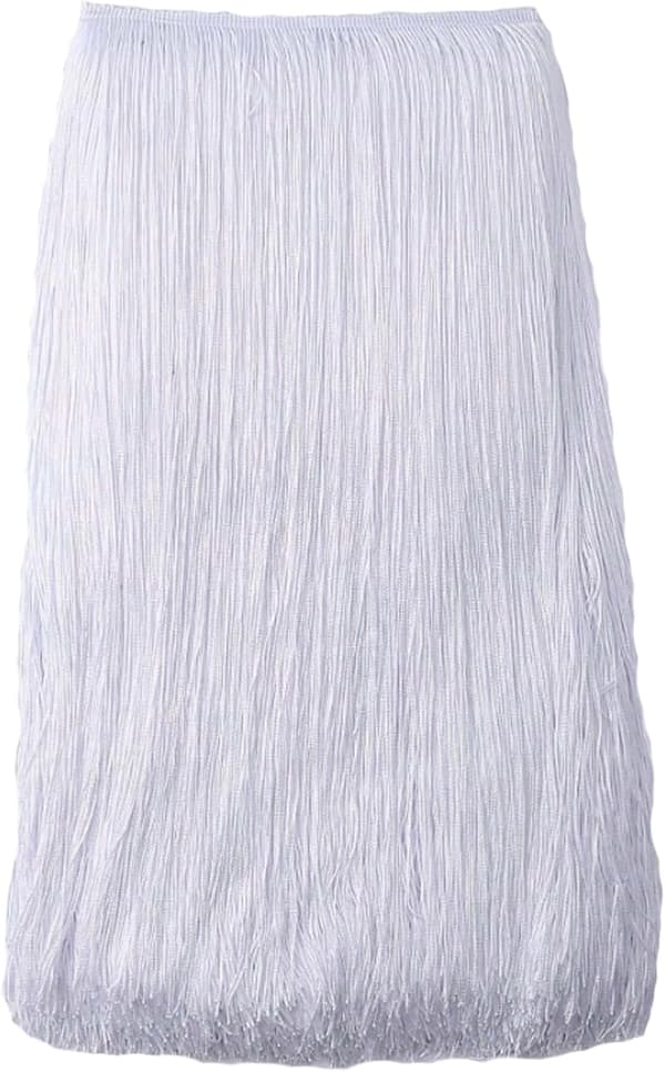 2M beige ekstra lang dusk-kantbånd 50 cm fall for dansekjole kostyme