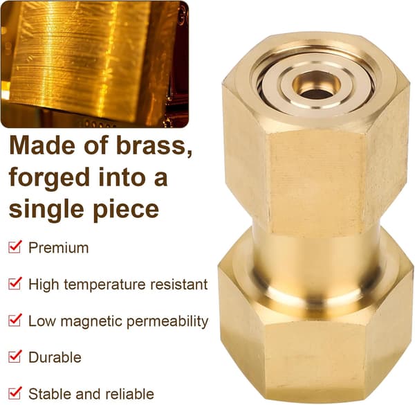 Messing CGA-320 til CGA-580 gastankadapter til CO2 Argon svejseregulator