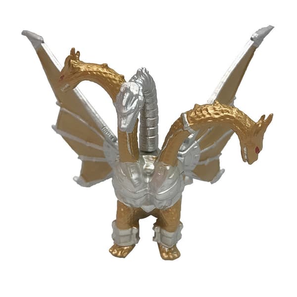 4 stk. Godzilla MechaGodzilla Ghidorah 7-9 cm PVC Kaiju samlefigursett
