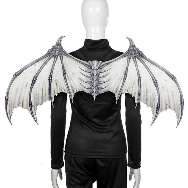 Fladdermusvinge Vikbar Halloween Devil Bone Kostymtillbehör Vuxna Cosplayklä upp till karneval