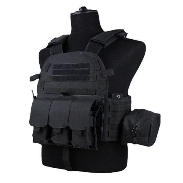 Army Fans Tactical Vest Outdoor Molle Jaktväst Justerbar modulutrustning för träningsspel