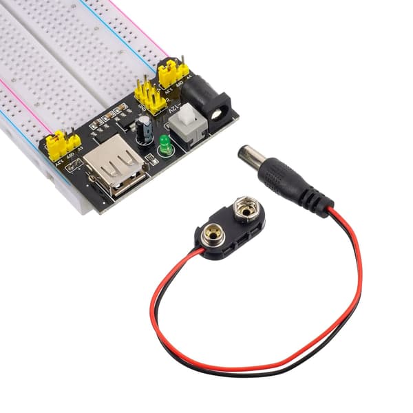 69-delt breadboard-sæt med 830 og 400 forbindelsespunkter, strømmodul og jumper-ledninger