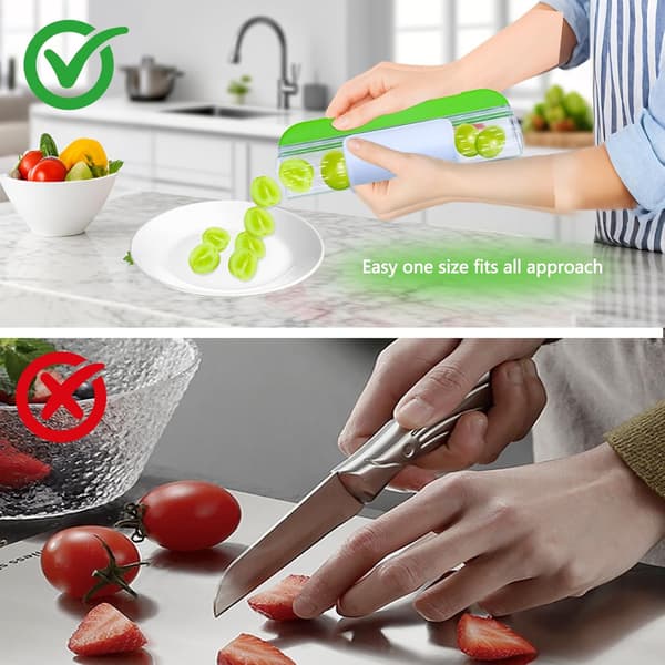 Drue- og tomatskærer, frugtskærer i rustfrit stål til kirsebær og vindruer