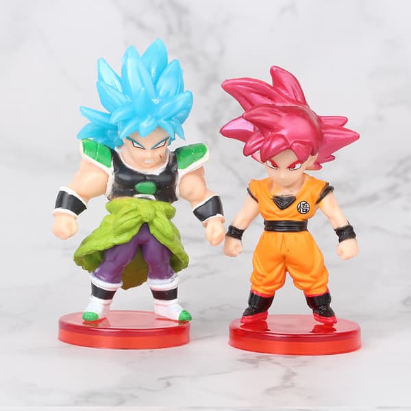 Dragons Balls 16 st PVC-figurer Goku Vegeta 7 cm Anime Samlarleksaksset