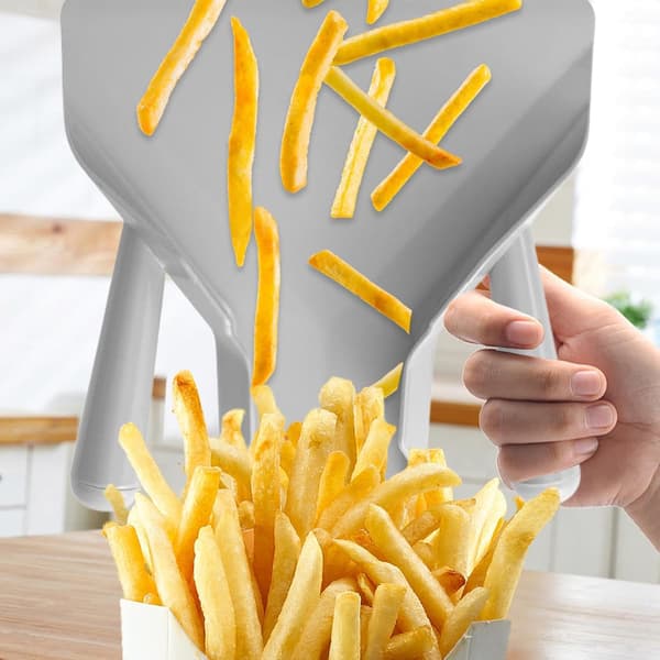 Pommes frites-spade med håndtak, PC-skuffe for popcorn og chips til mat og snacks