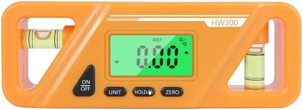 Digitalt vattenpass, gradskiva och inklinometer med magnetisk bas