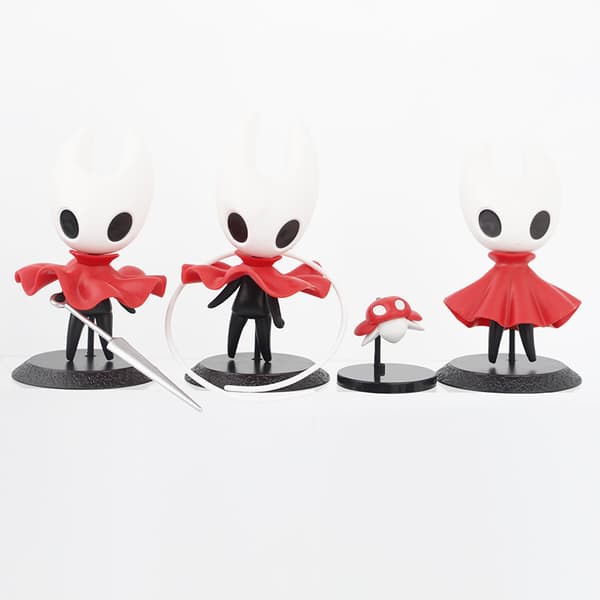 8 stk. Hollow Knight Chibi PVC-figursæt til samling og skrivebordsudstilling