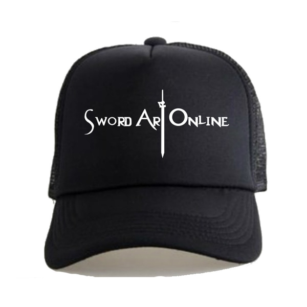 Sword Art Online Baseball Cap Bekväm Snapback Justerbar Sport Hat Svart