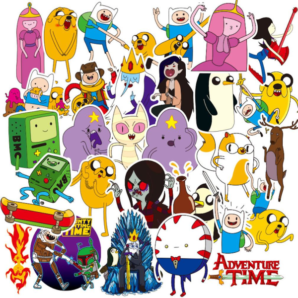 29st Adventure Time Fashion Stickers Vattentät flaska Skateboard Dekal för barn