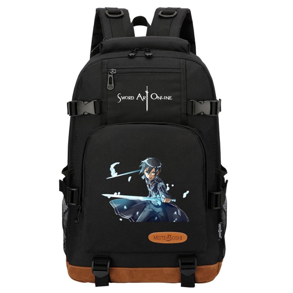 Sword Art Online Anime Skolryggsäck Casual Daypack Ryggsäck Cool bokväska