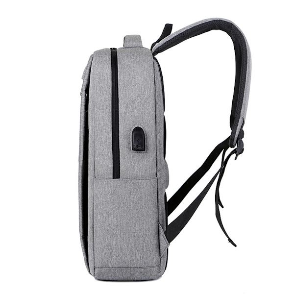 Män Notebook Ryggsäck Trendig Bokväska Grå Resväska grey