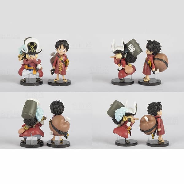 9 stk. One Piece Chibi PVC-figurer 5-7 cm pirat-karakter modelsæt