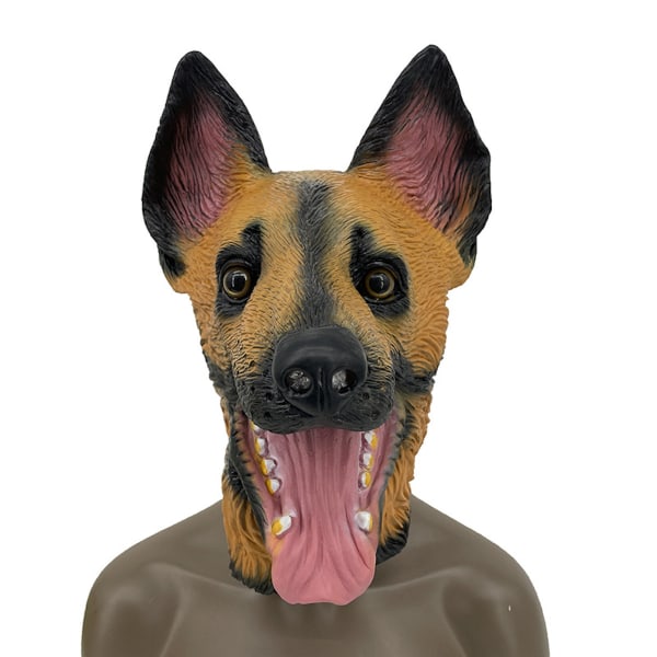 Dog Mask Latex Mask Animal Cosplay kostym rekvisita för Halloween