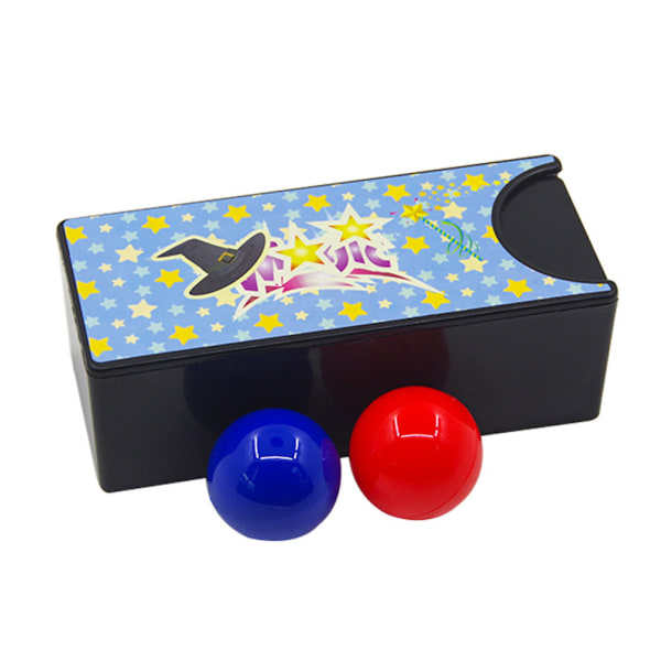Magic låda med röda bollar till blå bollar Magic trick Trollkarl Närbild Rekvisita Jippon Skämtverktyg
