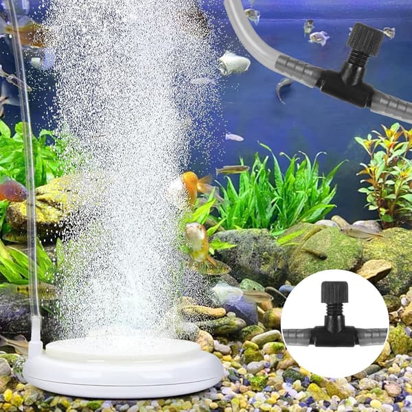 20 st. luftreglerventiler för akvarium, 3/16 tums luftslangsregulator