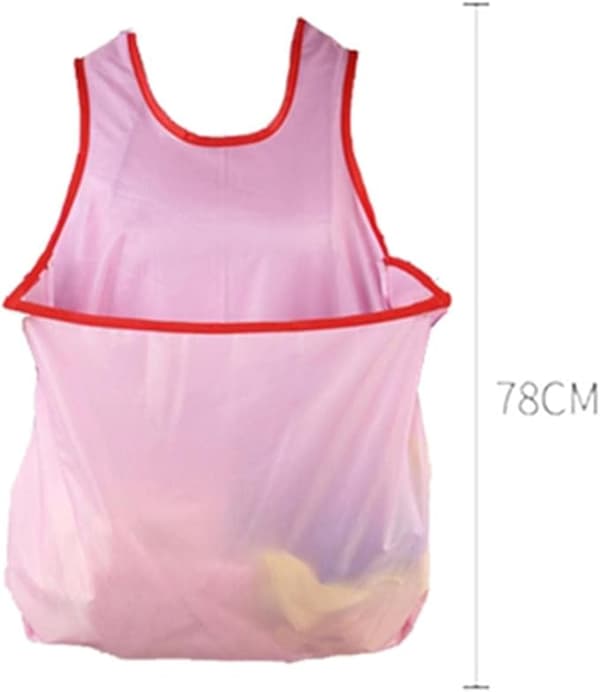 Vattentätt förkläde för tvätt inomhus/utomhus, rosa
