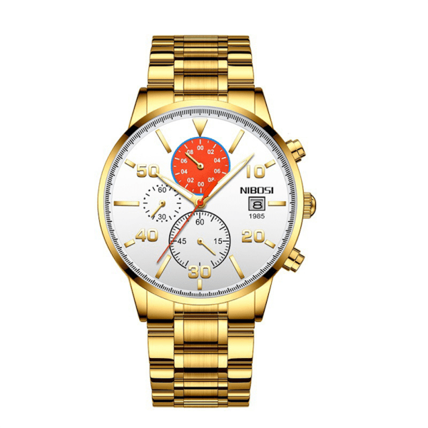 Herr Quartz Watch Luminous Watch med Date Waterproof Multi Dial