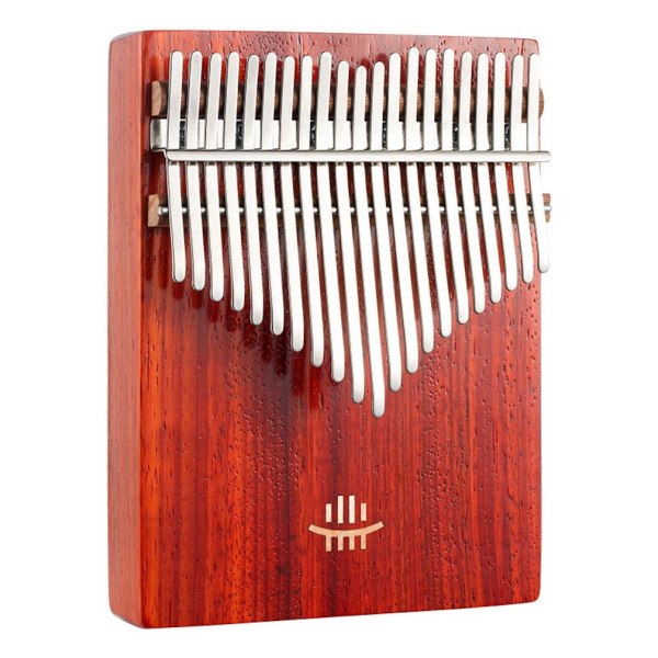 Kalimba Thumb Piano 17 tangenter Bärbart musikinstrument för nybörjare Röd