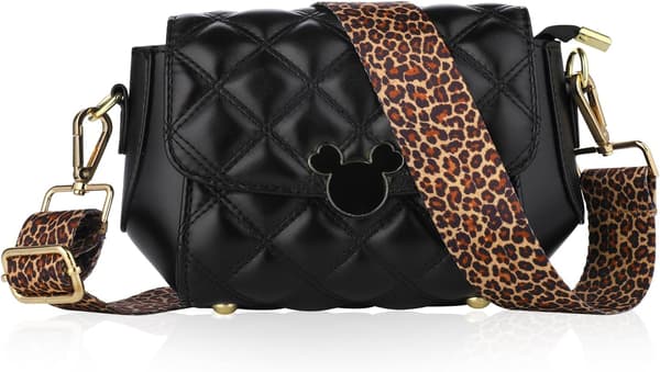 Väskrem med leopardmönster, justerbar bred axelrem för crossbody-väskor