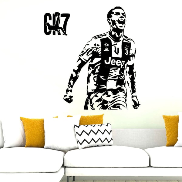 CR7 Ronaldo Anime Wall Sticker Avtagbar tapet Hemdekoration